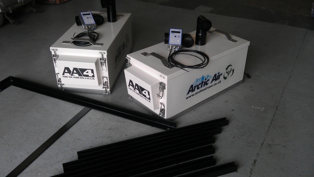 Arctic Air's excavator cab pressurizers.